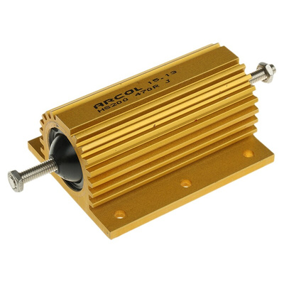 Arcol, 470Ω 200W Wire Wound Chassis Mount Resistor HS200 470R J ±5%