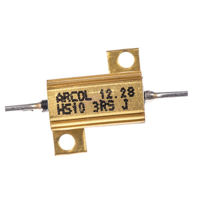 Arcol, 3.9Ω 10W Wire Wound Chassis Mount Resistor HS10 3R9 J ±5%