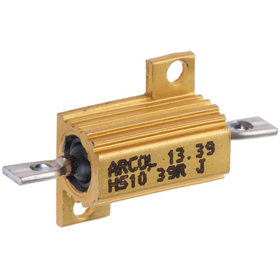 Arcol, 39Ω 10W Wire Wound Chassis Mount Resistor HS10 39R J ±5%