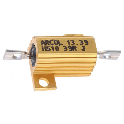 Arcol, 39Ω 10W Wire Wound Chassis Mount Resistor HS10 39R J ±5%