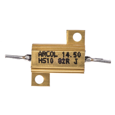Arcol, 82Ω 10W Wire Wound Chassis Mount Resistor HS10 82R J ±5%