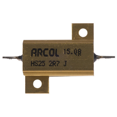 Arcol, 2.7Ω 25W Wire Wound Chassis Mount Resistor HS25 2R7 J ±5%