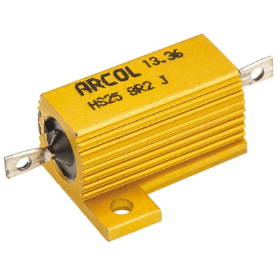 Arcol, 8.2Ω 25W Wire Wound Chassis Mount Resistor HS25 8R2 J ±5%