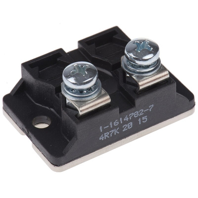 TE Connectivity, 4.7Ω 100W Thick Film Chassis Mount Resistor BDS2A1004R7K ±10%
