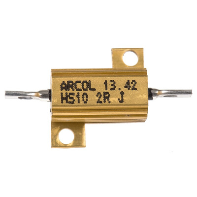 Arcol, 2Ω 10W Wire Wound Chassis Mount Resistor HS10 2R J ±5%