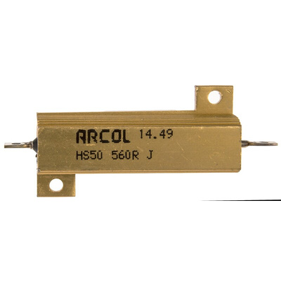 Arcol, 560Ω 50W Wire Wound Chassis Mount Resistor HS50 560R J ±5%