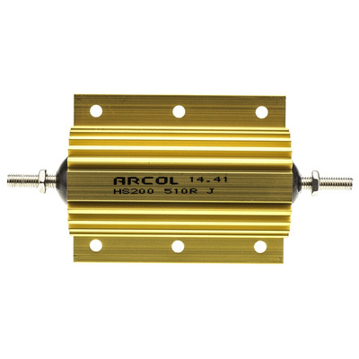 Arcol, 510Ω 200W Wire Wound Chassis Mount Resistor HS200 510R J ±5%