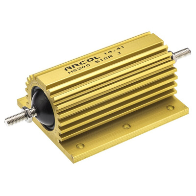 Arcol, 510Ω 200W Wire Wound Chassis Mount Resistor HS200 510R J ±5%