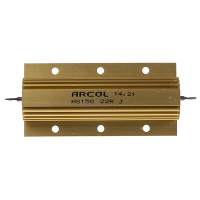 Arcol, 22Ω 150W Wire Wound Chassis Mount Resistor HS150 22R J ±5%