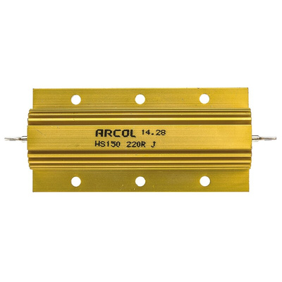Arcol, 220Ω 150W Wire Wound Chassis Mount Resistor HS150 220R J ±5%