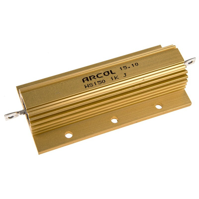 Arcol, 1kΩ 150W Wire Wound Chassis Mount Resistor HS150 1K J ±5%