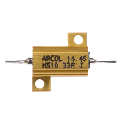 Arcol, 33Ω 10W Wire Wound Chassis Mount Resistor HS10 33R J ±5%