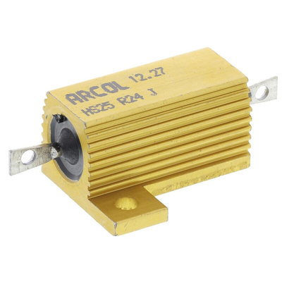 Arcol, 240mΩ 25W Wire Wound Chassis Mount Resistor HS25 R24 J ±5%