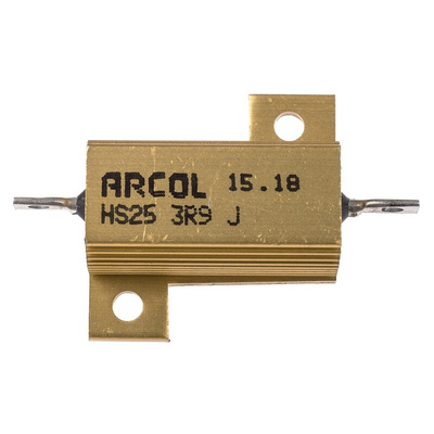 Arcol, 3.9Ω 25W Wire Wound Chassis Mount Resistor HS25 3R9 J ±5%