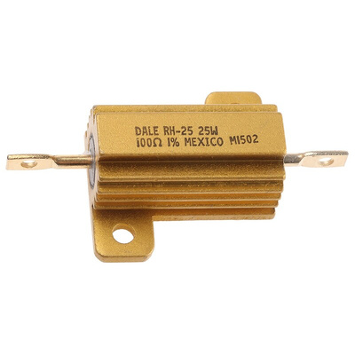 Vishay, 100Ω 25W Wire Wound Chassis Mount Resistor RH025100R0FE02 ±1%