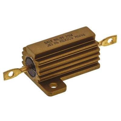 Vishay, 100mΩ 25W Wire Wound Chassis Mount Resistor RH025R1000FE02 ±1%