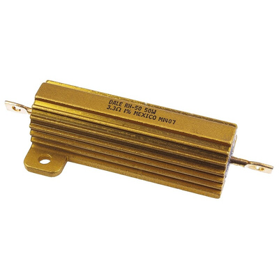 Vishay, 3.3Ω 50W Wire Wound Chassis Mount Resistor RH0503R300FE02 ±1%