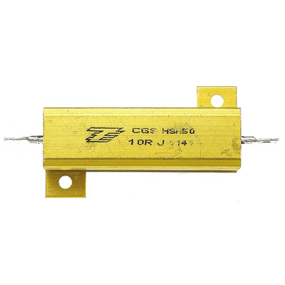 TE Connectivity, 10Ω 50W Wire Wound Chassis Mount Resistor HSA5010RJ ±5%