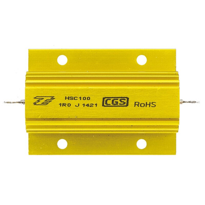 TE Connectivity, 1Ω 100W Wire Wound Chassis Mount Resistor HSC1001R0J ±5%