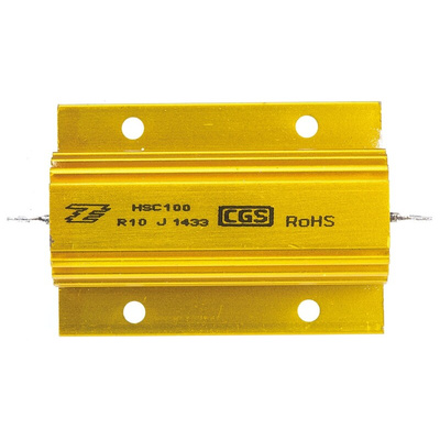 TE Connectivity, 100mΩ 100W Wire Wound Chassis Mount Resistor HSC100R10J ±5%