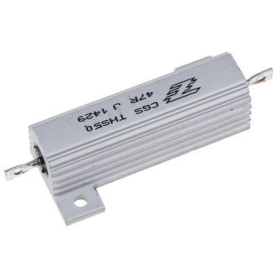 TE Connectivity, 47Ω 50W Wire Wound Chassis Mount Resistor THS5047RJ ±5%