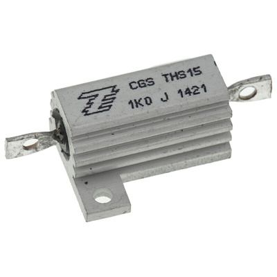 TE Connectivity, 1kΩ 15W Wire Wound Chassis Mount Resistor THS151K0J ±5%