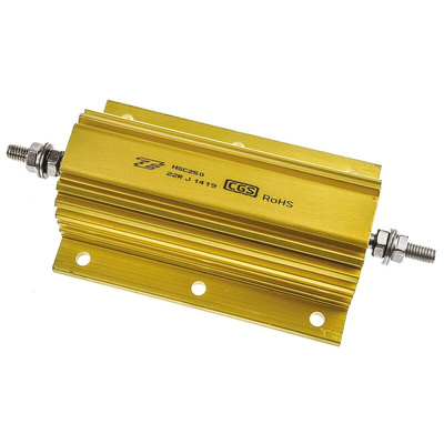 TE Connectivity, 22Ω 250W Wire Wound Chassis Mount Resistor HSC25022RJ ±5%
