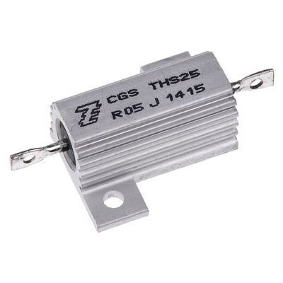 TE Connectivity, 50mΩ 25W Wire Wound Chassis Mount Resistor THS25R05J ±5%