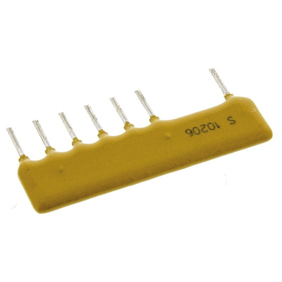 Vishay, CNS 471 9 kΩ ±0.1% VOLT/D Resistor Array, 6 Resistors, 0.6W total, SIP, Pin
