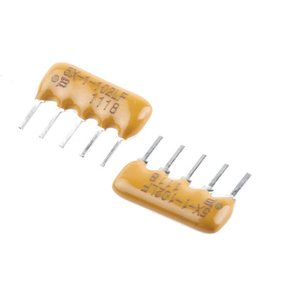 Bourns, 4600X 1kΩ ±2% Bussed Resistor Array, 4 Resistors, 0.63W total, SIP, Through Hole
