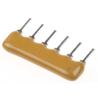 Bourns, 4600X 10kΩ ±2% Bussed Resistor Array, 5 Resistors, 0.75W total, SIP, Through Hole