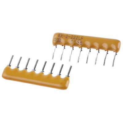 Bourns, 4600X 2.2kΩ ±2% Isolated Resistor Array, 4 Resistors, 1W total, SIP, Through Hole