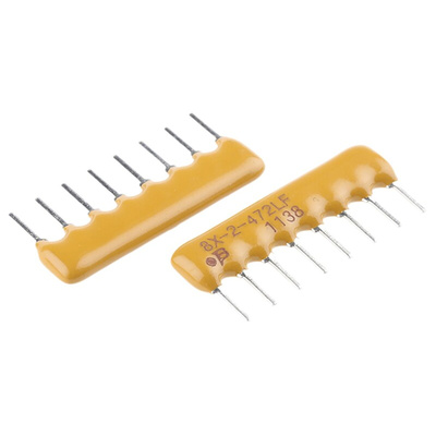 Bourns, 4600X 4.7kΩ ±2% Isolated Resistor Array, 4 Resistors, 1W total, SIP, Through Hole