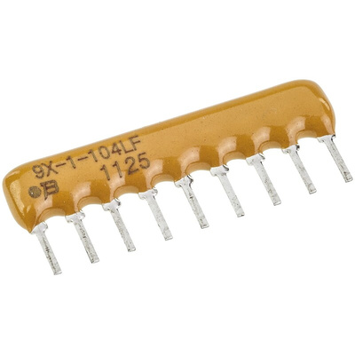 Bourns, 4600X 100kΩ ±2% Bussed Resistor Array, 8 Resistors, 1.13W total, SIP, Through Hole
