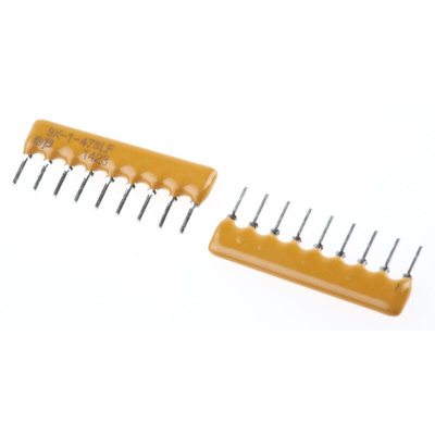 Bourns, 4600X 47kΩ ±2% Bussed Resistor Array, 8 Resistors, 1.13W total, SIP, Through Hole