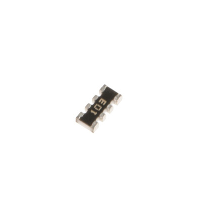 Bourns, CAY16 10kΩ ±5% Isolated Resistor Array, 4 Resistors, 0.25W total, 1206 (3216M), Convex