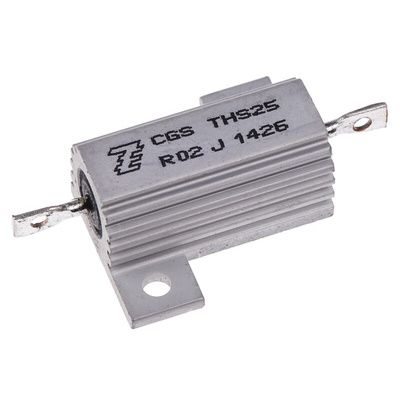 TE Connectivity, 20mΩ 25W Wire Wound Chassis Mount Resistor THS25R02J ±5%