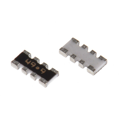 Bourns, CAY16 49.9Ω ±1% Isolated Resistor Array, 4 Resistors, 0.25W total, 1206 (3216M), Convex