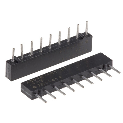 Bourns, 4600X 10kΩ ±2% Bussed Resistor Array, 8 Resistors, 1.13W total, SIP