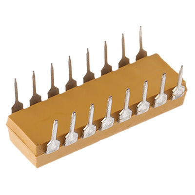 Bourns, 4100R 2.2kΩ ±2% Isolated Resistor Array, 8 Resistors, 2.25W total, DIP, Through Hole