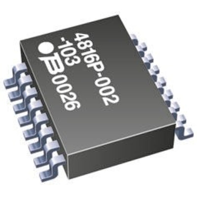 Bourns, 4800P 680Ω ±2% Isolated Resistor Array, 8 Resistors, 1.28W total, SOM, Standard SMT