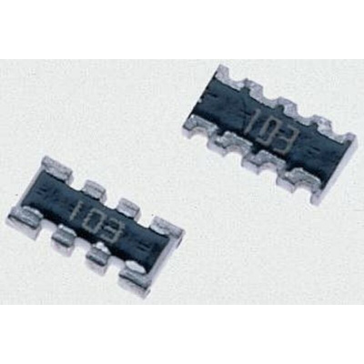 Bourns, CAT16 680Ω ±5% Isolated Resistor Array, 4 Resistors, 0.25W total, 1206 (3216M), Concave