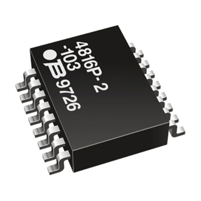 Bourns, 4800P 47Ω ±2% Isolated Resistor Array, 8 Resistors, 1.28W total, DIP, Standard SMT