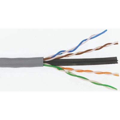 Molex Premise Networks Cat6 Ethernet Cable, U/UTP, Purple LSZH Sheath, 305m
