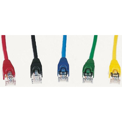 Brand-Rex Cat6 Male RJ45 to Male RJ45 Ethernet Cable, U/UTP, Yellow LSZH Sheath, 5m