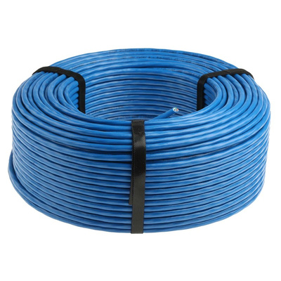 CAE Cat6 Ethernet Cable, U/FTP, Blue PVC Sheath, 100m, IEC 60332-1