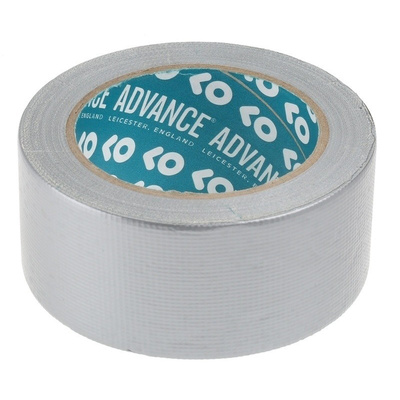 Advance Tapes AT170 Gloss Silver Duct Tape, 50mm x 25m, 0.20mm Thick