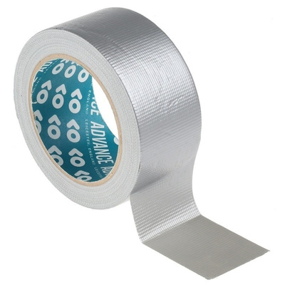 Advance Tapes AT170 Gloss Silver Duct Tape, 50mm x 25m, 0.20mm Thick