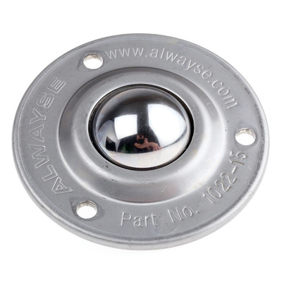 ALWAYSE 3-Hole Flange 32mm Stainless Steel Ball Transfer Unit