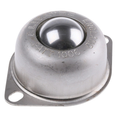 ALWAYSE 2-Hole Flange 25.4mm Stainless Steel Ball Transfer Unit